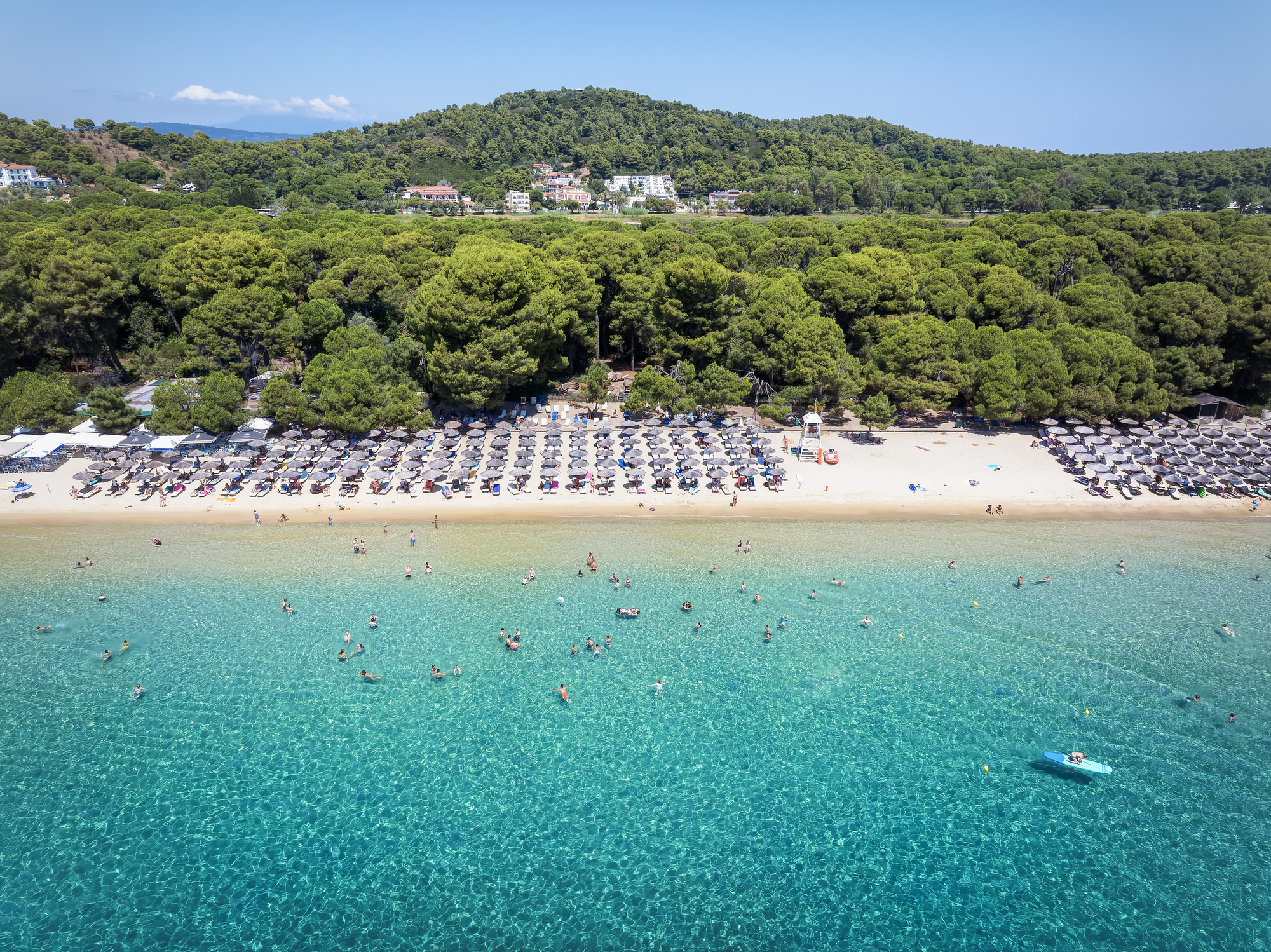 The beautiful Koukounaries beach on the island of Skiathos