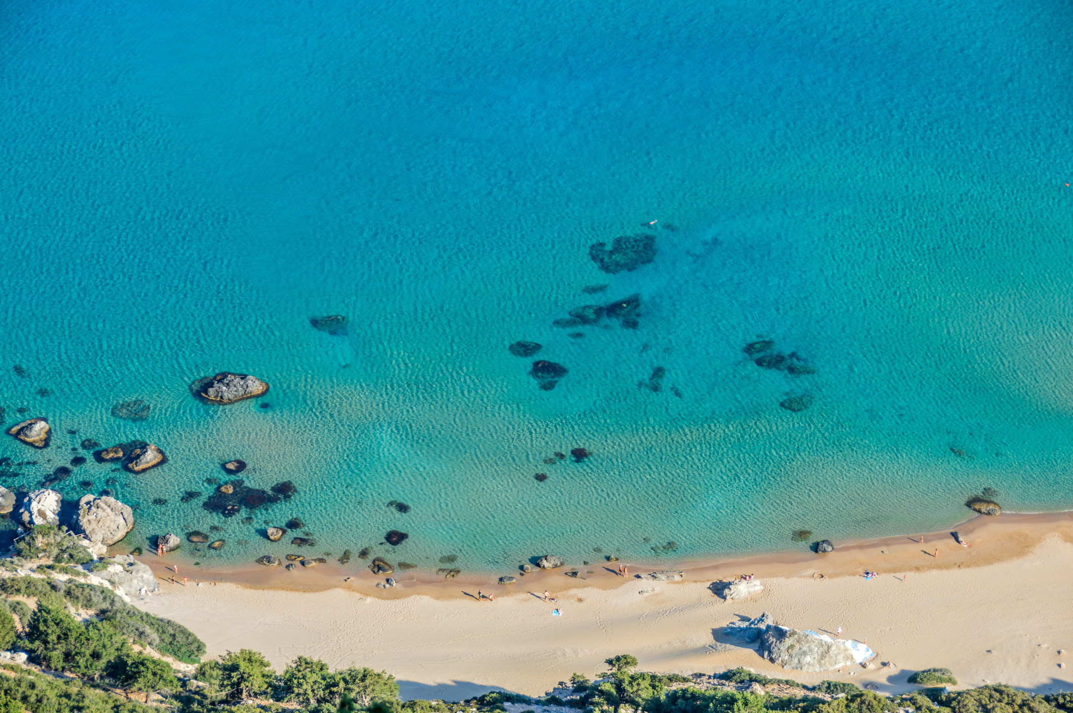 Beautiful beach in the Greek Islands