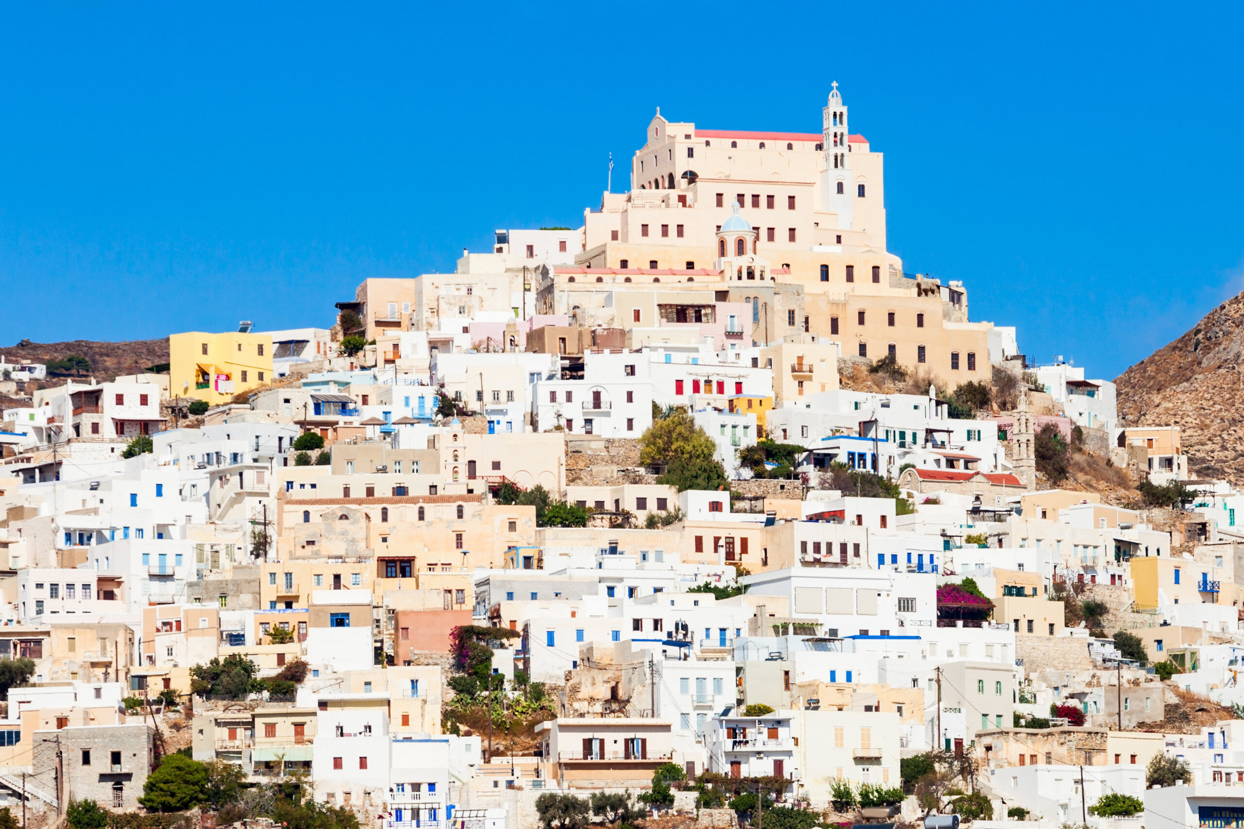 Ano,Syros,City,On,The,Syros,Island.,Syros,Or,Siros