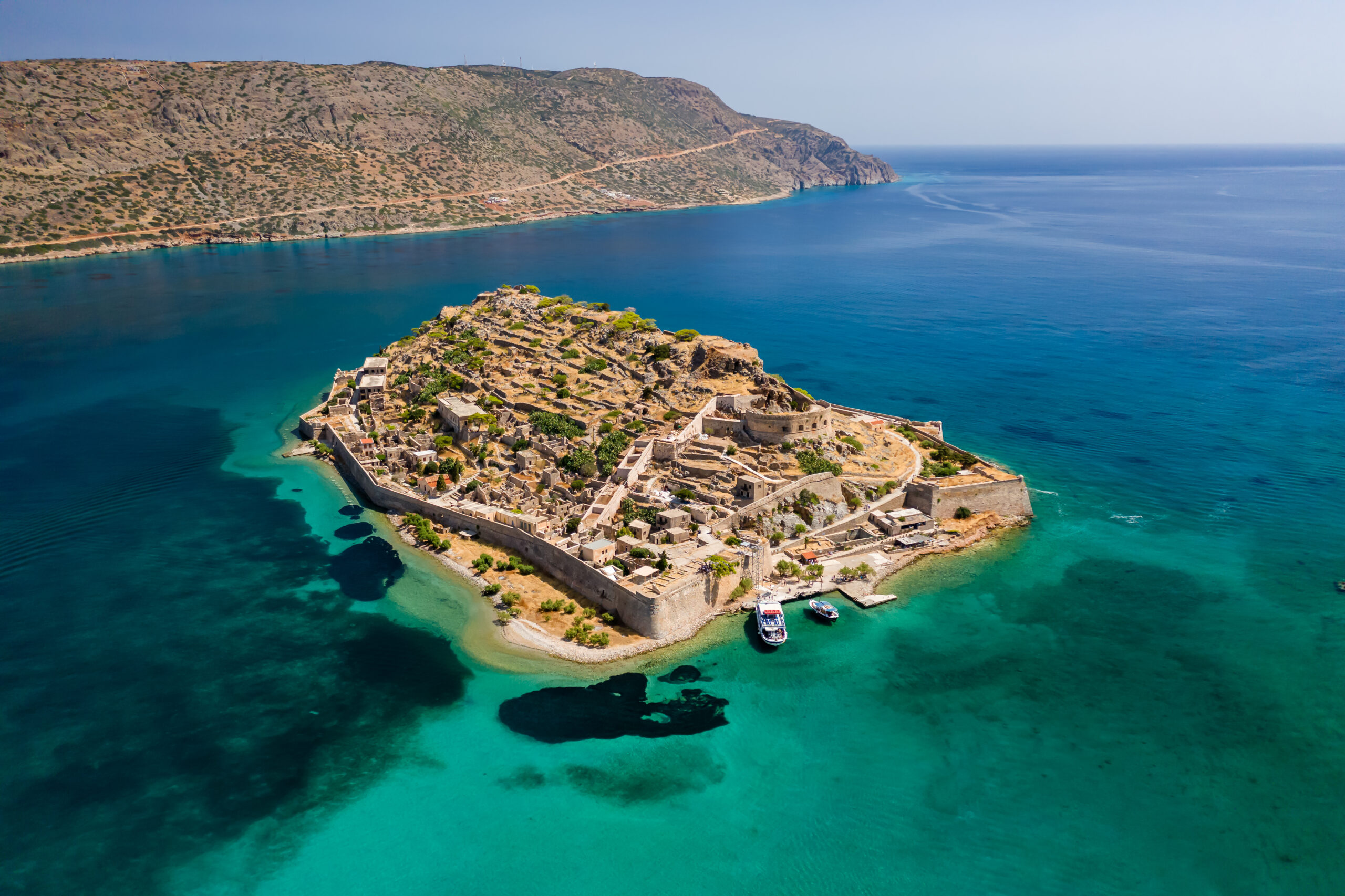 Aerial,View,Of,The,Ancient,Venetian,Fortress,And,Former,Leper