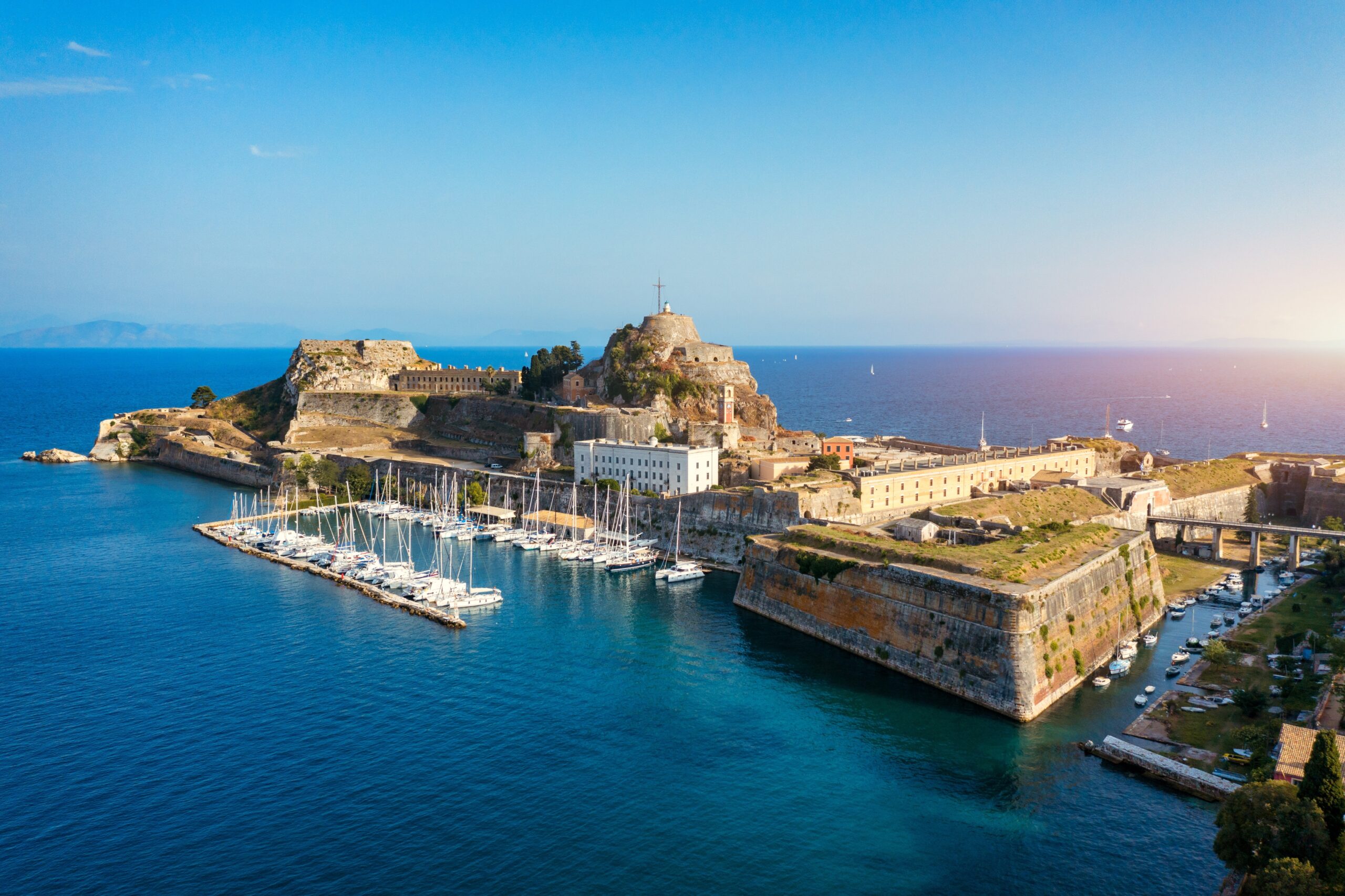 The,Old,Venetian,Fortress,Of,Corfu,Town,,Corfu,,Greece.,The