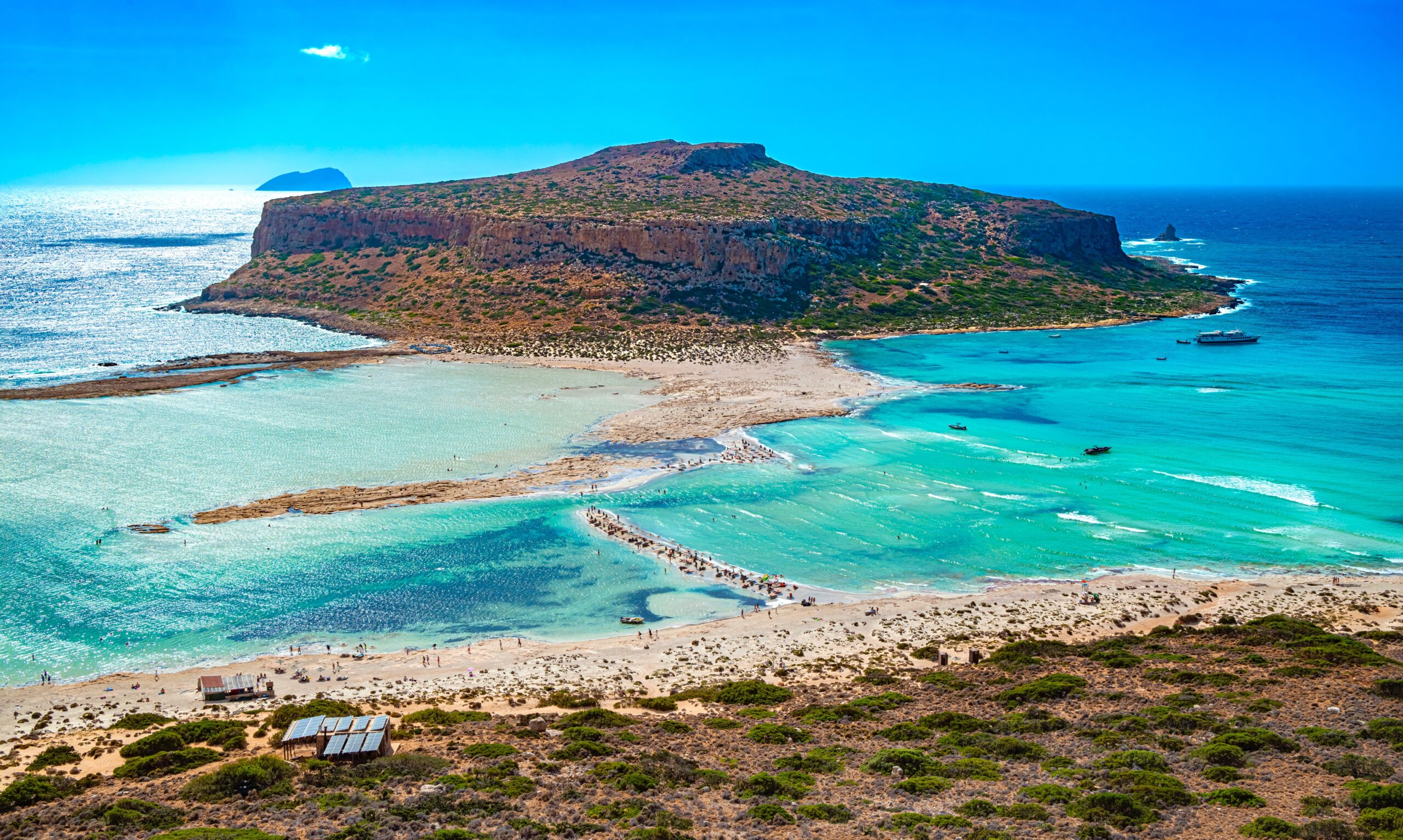 Aerial,View,Of,Balos,Lagoon,In,The,Municipality,Of,Kissamos