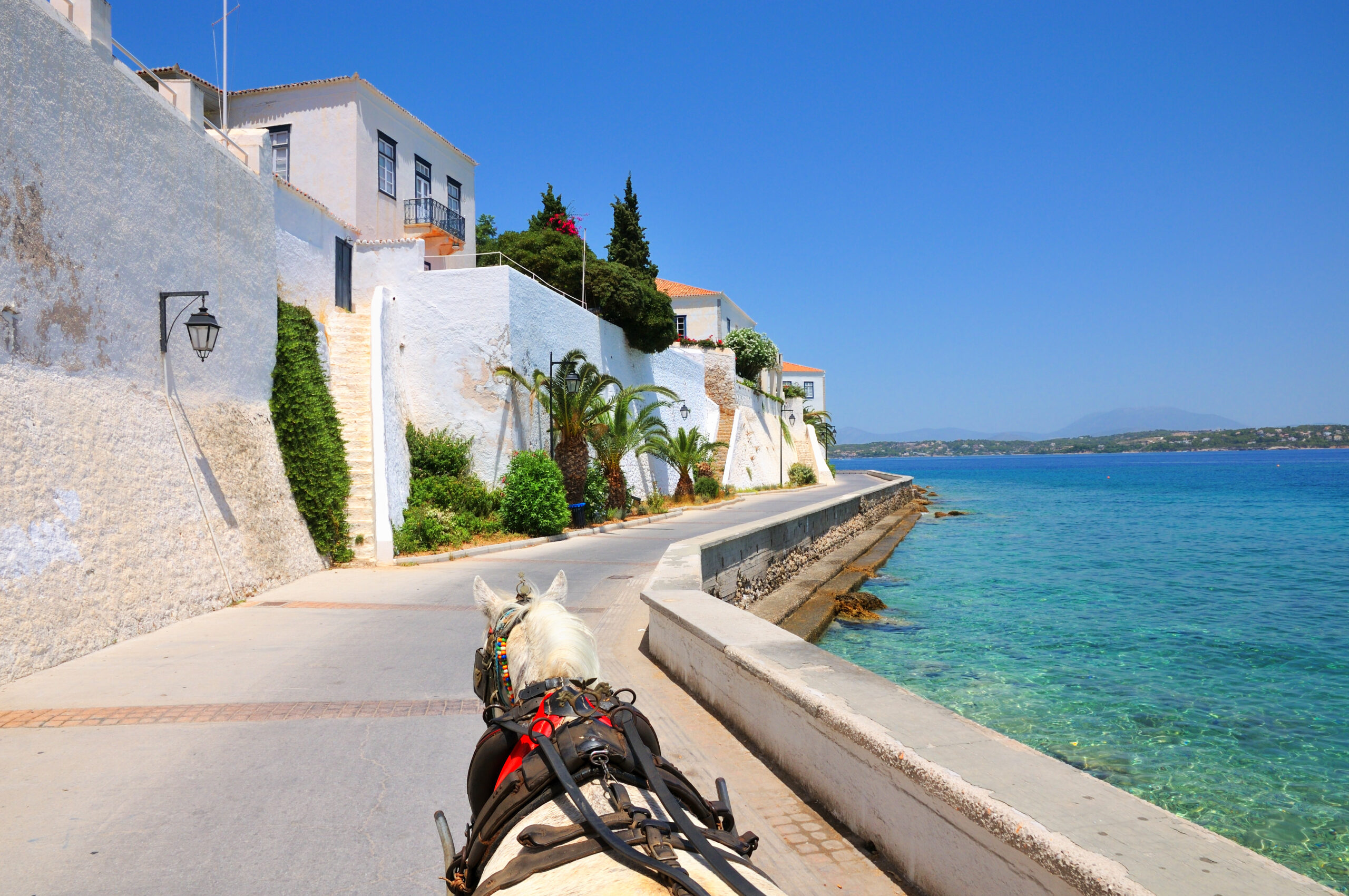 Spetses,Island,In,Greece.,Carriage